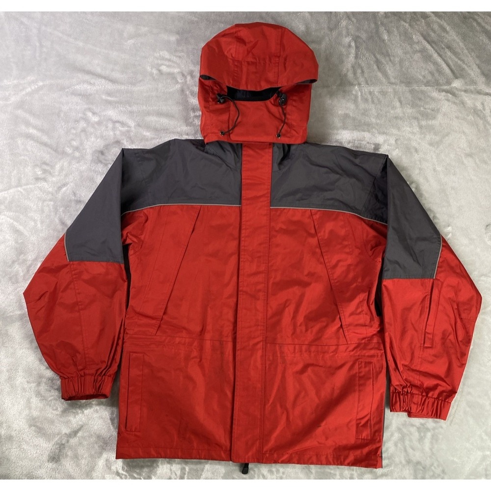 Vintage 90s Marlboro Adventure Team Coat Mens S Red Black Full Zip Ski Snowboard